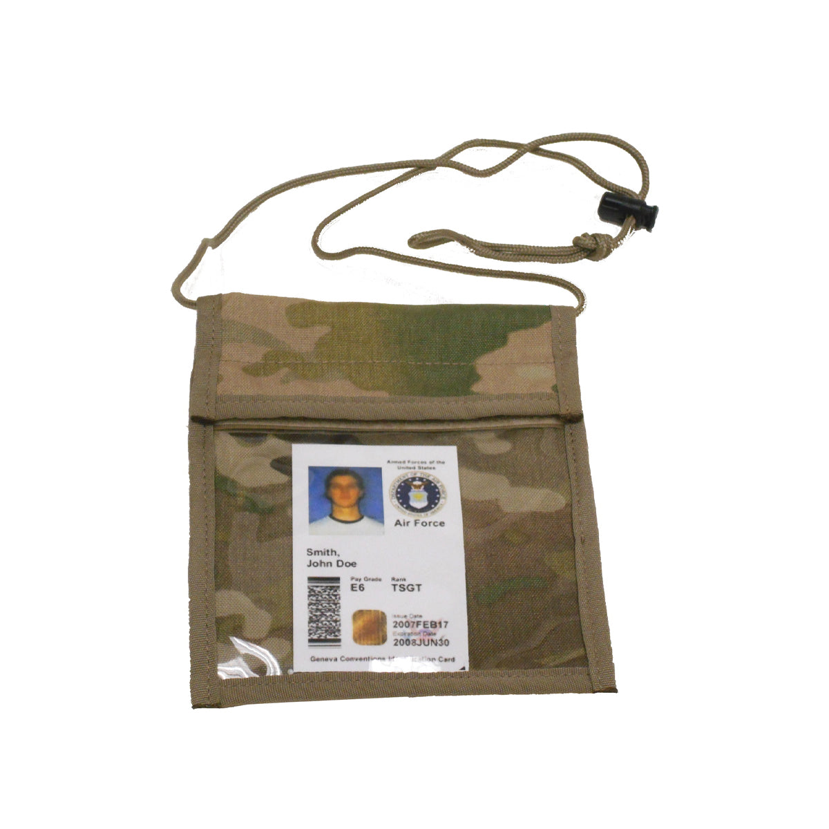 Vertical Neck Military ID Holder, Multicam