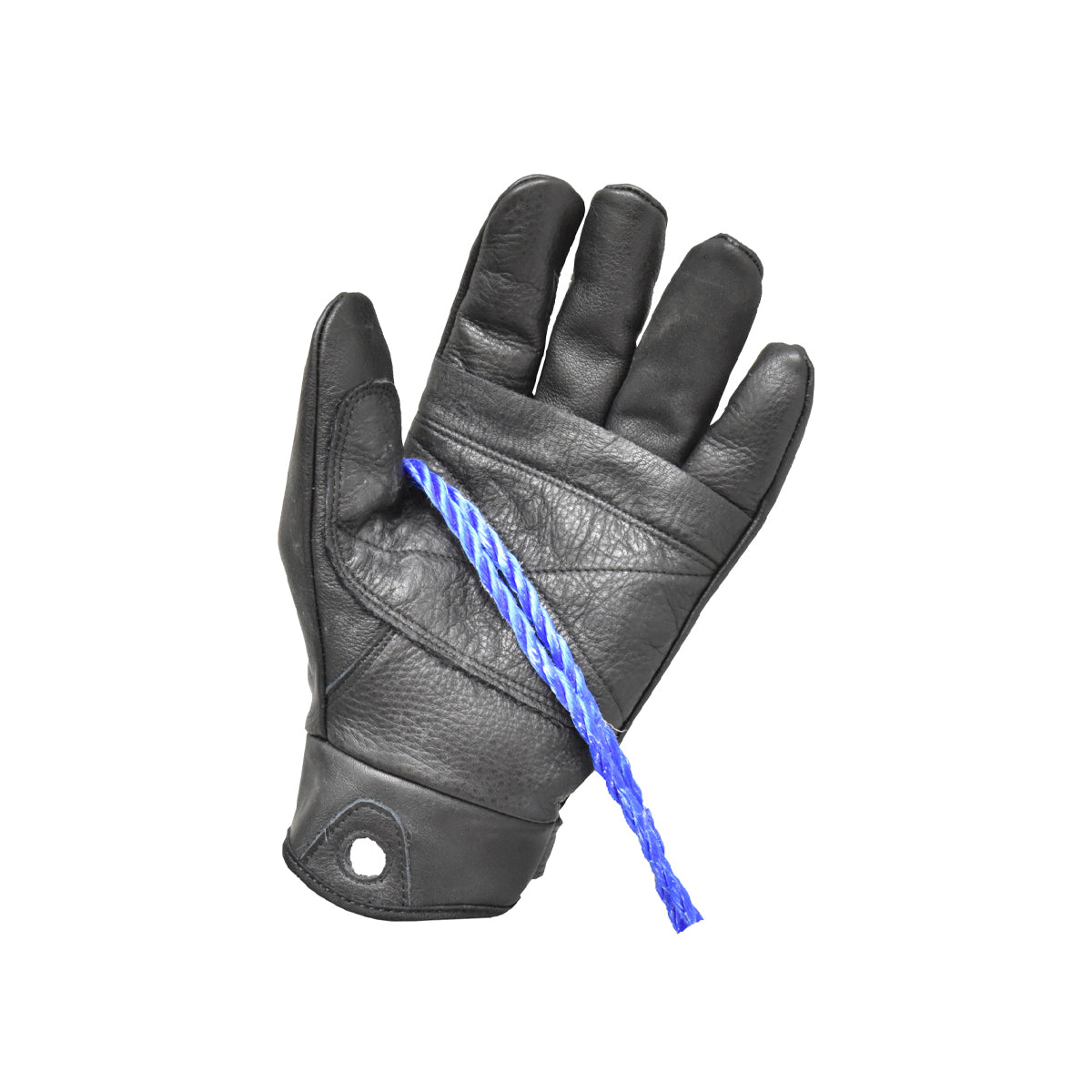 Tactical Leather Rappelling Glove, Black