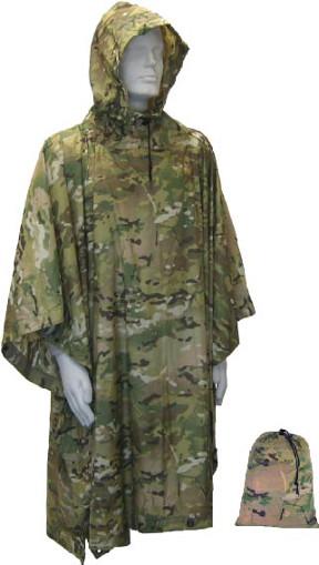 Poncho complete with Stuff Sack, Multicam - Click Image to Close