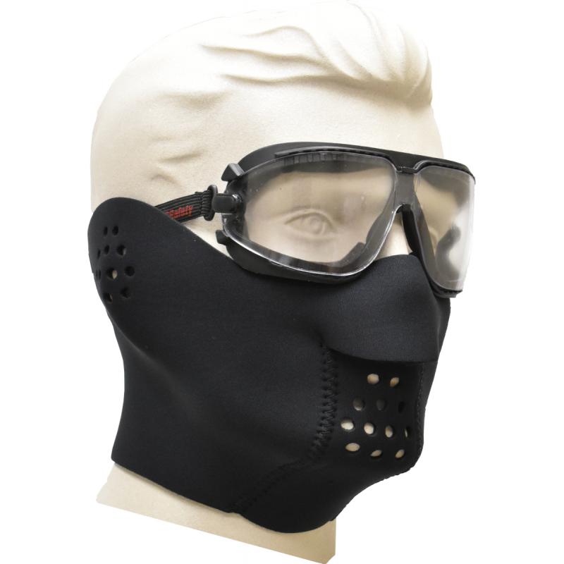 Neoprene Face Mask, fleece lined, Black - Click Image to Close