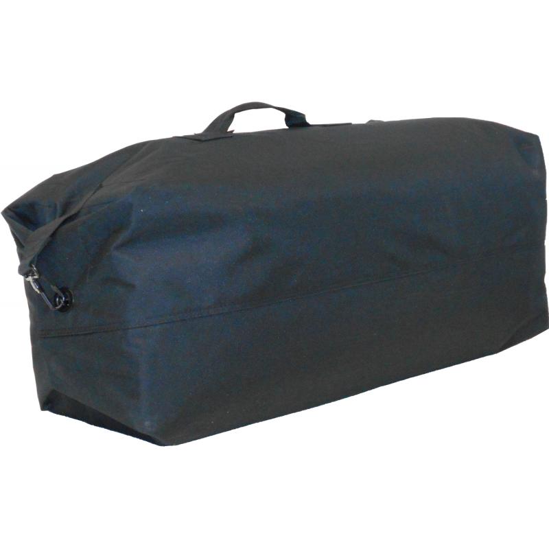 Duffel Bag, 2 Shoulder Straps, Black - Click Image to Close