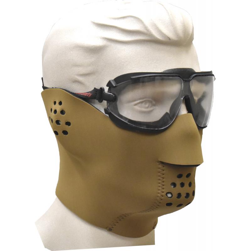 Neoprene Face Mask, fleece lined, Coyote - Click Image to Close