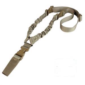 Rifle Sling, 1 point Bungee, Coyote - Click Image to Close