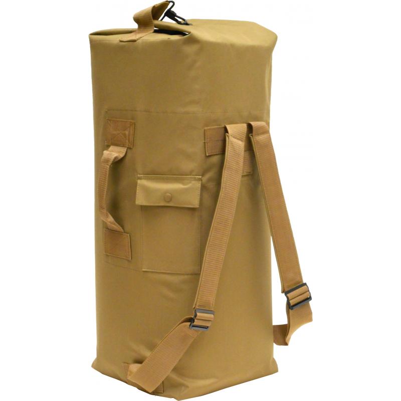 Duffel Bag, 2 Shoulder Straps, Coyote - Click Image to Close
