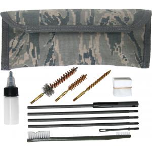 Gun Cleaning Kit for 9mm & M4/M16, MOLLE, Hook & Loop, ABU
