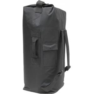 Duffel Bag, 2 Shoulder Straps, Black