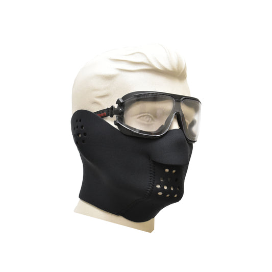 Neoprene Face Mask, fleece lined,  Black