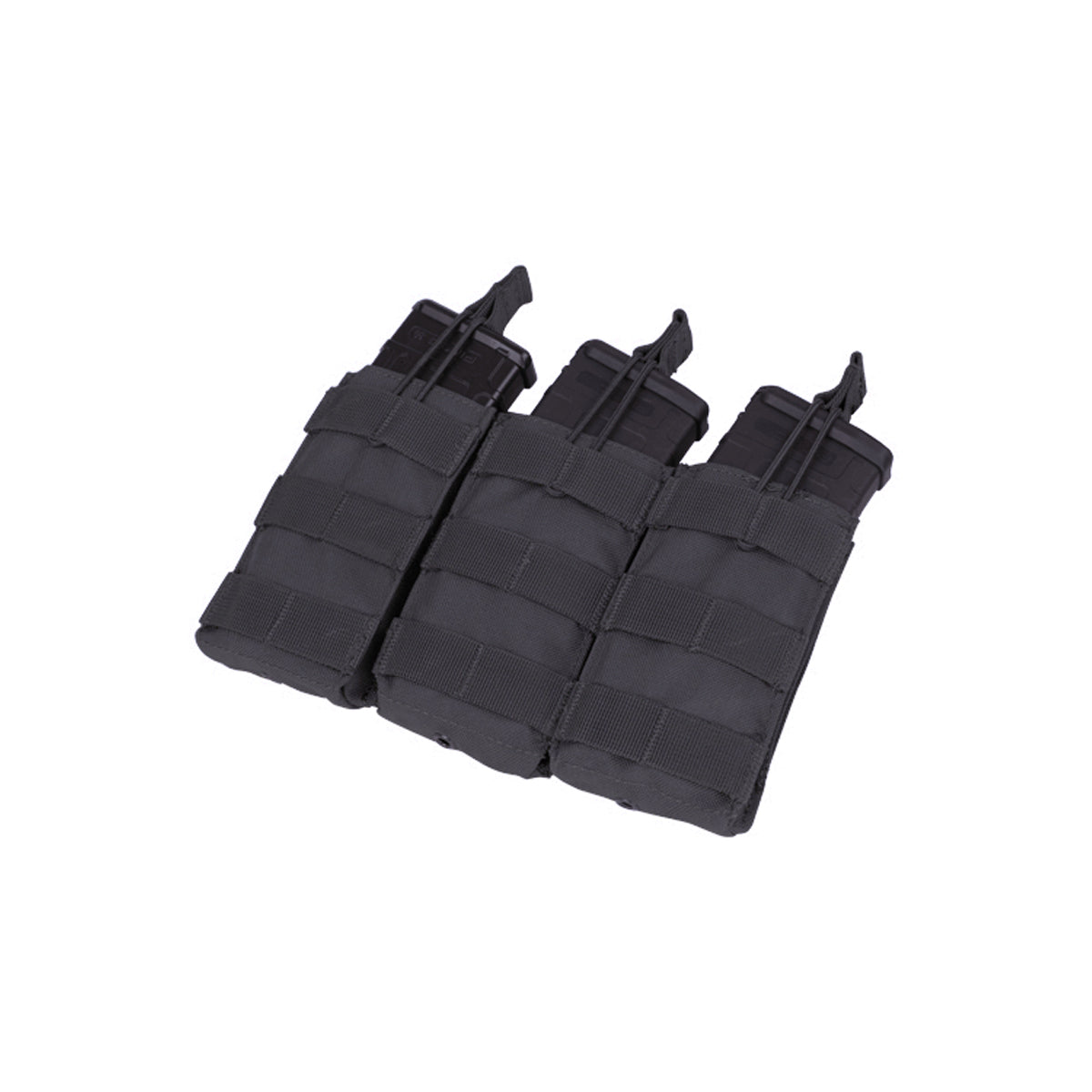 M16 Triple mag pouch, Open-top, Black