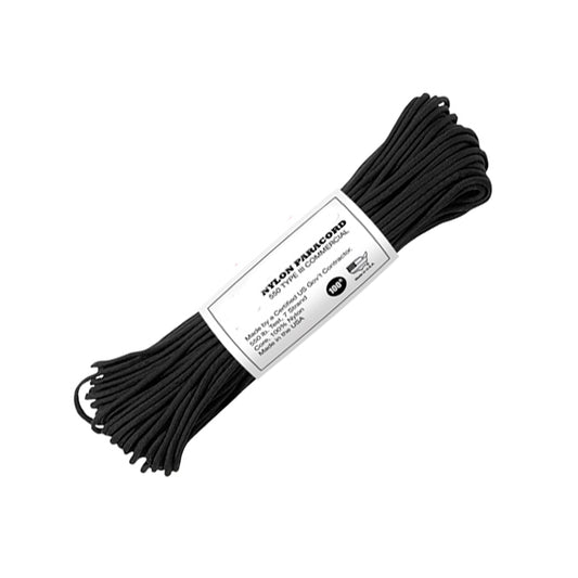 550 Paracord, 100' hank, Black
